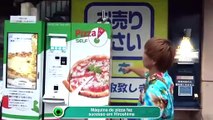 Máquina de pizza faz sucesso em Hiroshima