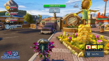 Plants Vs Zombies Garden Warfare ALIEN FLOWER Hard Mode Garden Ops Map Chomptown