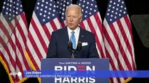 Biden faz primeiro discurso com Kamala