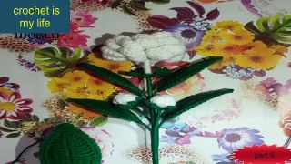 How To Make Crochet Amigurumi  Jasmine Flower (part6) Tutorial English Free Pattern For Beginner's