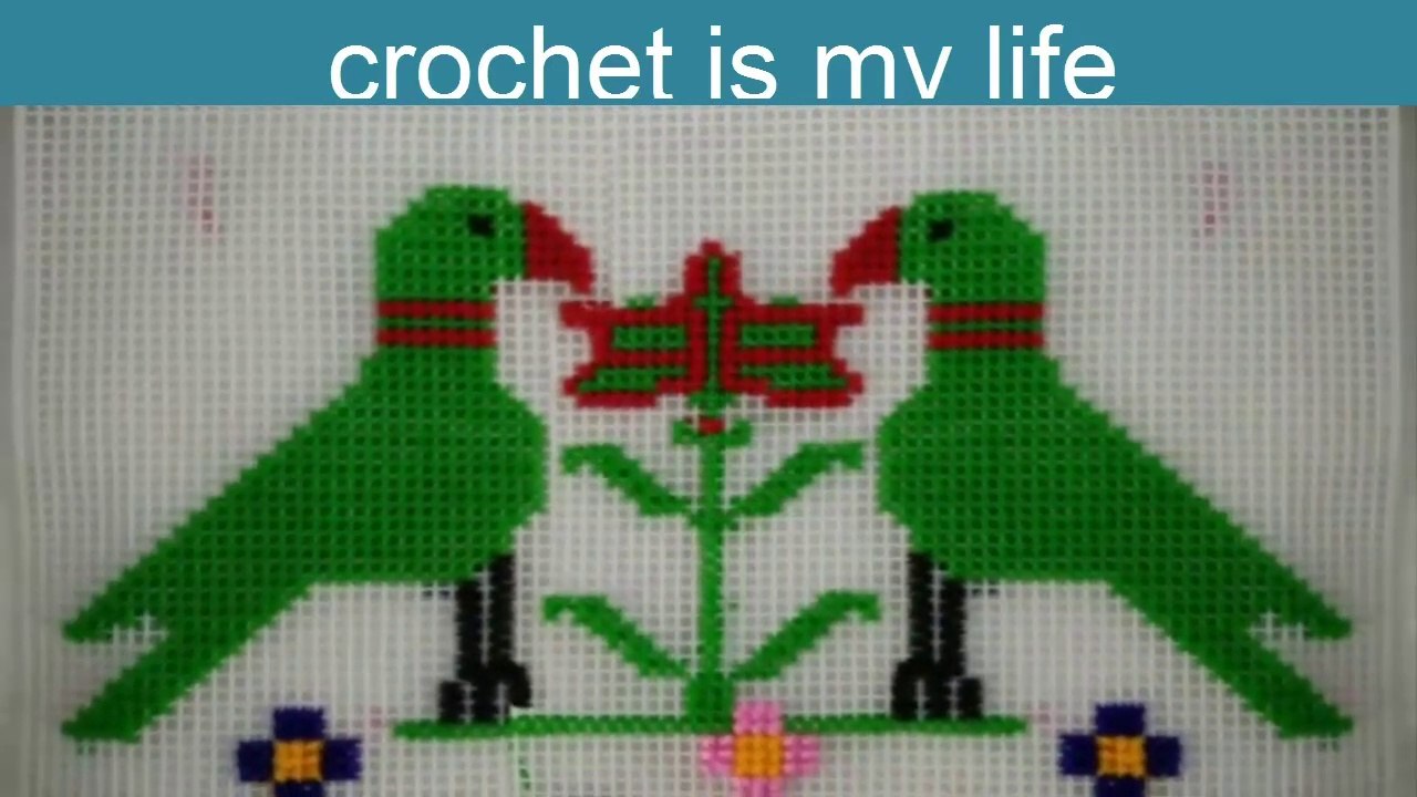 Plastic Canvas Wall Hanging Design