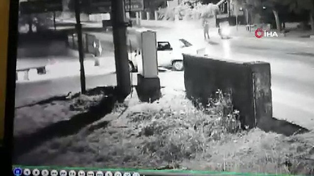 Sakarya'da Motosiklet sürücüsünün öldüğü kaza kamerada