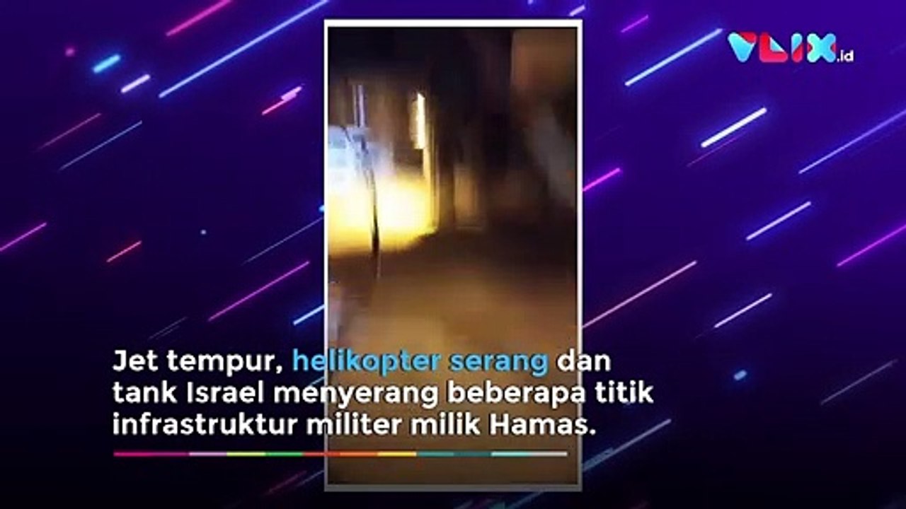 Diledek Hamas, Roket Irael Gempur Gaza