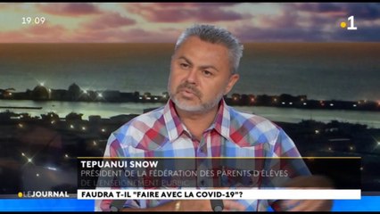 Tepuanui Snow, président de la fédération des associations des parents d'élèves