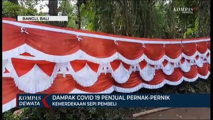 Dampak Pandemi Penjual Bendera Sepi Pembeli