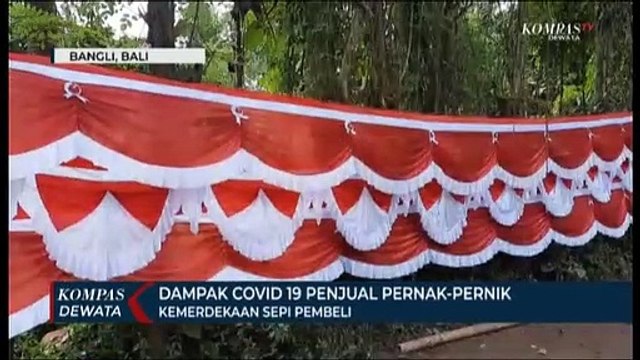 Dampak Pandemi Penjual Bendera Sepi Pembeli