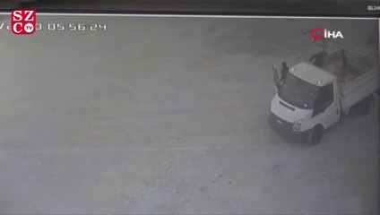 Bekçiyi bıçakla etkisiz hale getirip, malzemeleri işte böyle çaldılar