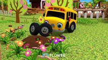 Five Little Baby Buses Jumping on the bed - Nursery Rhymes & Kids Songs - ToyMonster