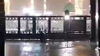 Heavy rainfall on the Prophet Muhammad PBUH Mosque