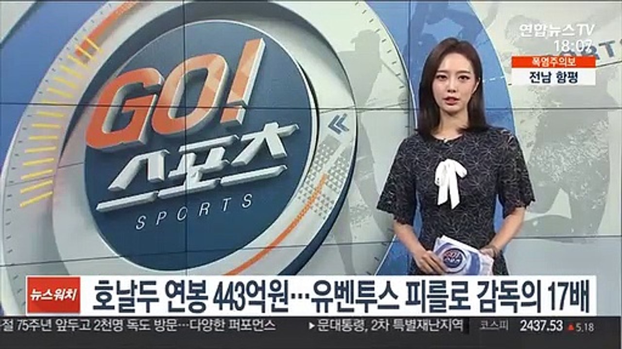 호날두 연봉 443억원…유벤투스 피를로 감독의 17배