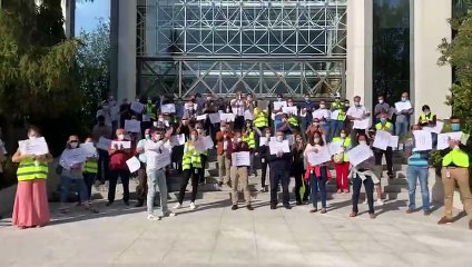 Скачать видео: Los trabajadores aplauden las negociaciones de Sacyr Fluor