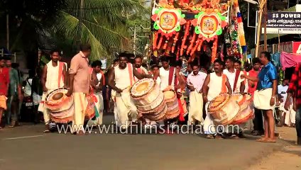 Straight men dress up as women here in India, as a fertility prayer : Chamayavilakku