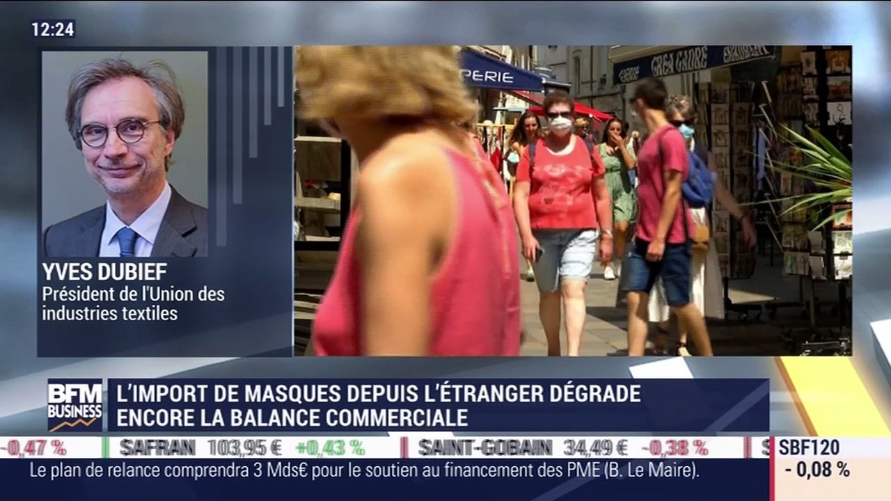 Yves Dubief (Union des industries textiles) : Les conséquences de l'importation de masques - 13/08