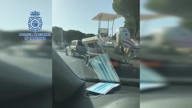 La Policía interviene en Huelva una lancha con 1.000 kilos de hachís en un doble fondo