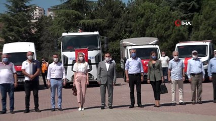 Bilecik Belediyesi tarafından satın alınan 14 araç hizmet vermeye başladı