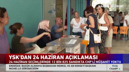 YSK'dan 24 Haziran seçimlerine ilişkin açıklama