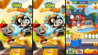 Talking Tom Gold Run Android Gameplay - Fireman Tom vs Talking Tom vs Ginger vs Robber