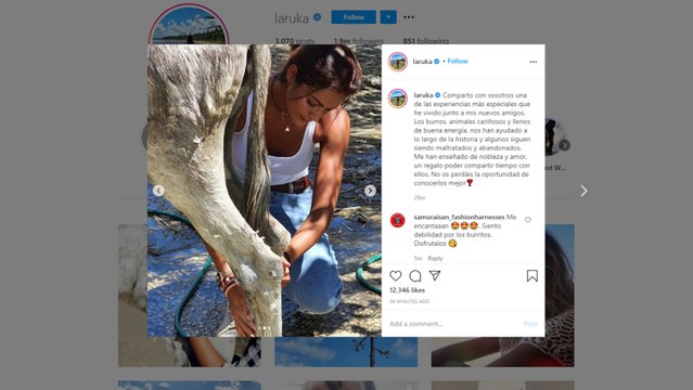 Lara Álvarez muestra su lado más humano