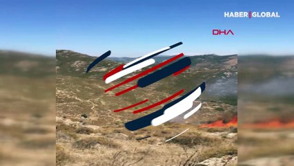 Bodrum'da 3 hektar makilik yandı