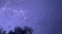 Striking Web of Lightning Illuminates Sky During Storm in Cheshire