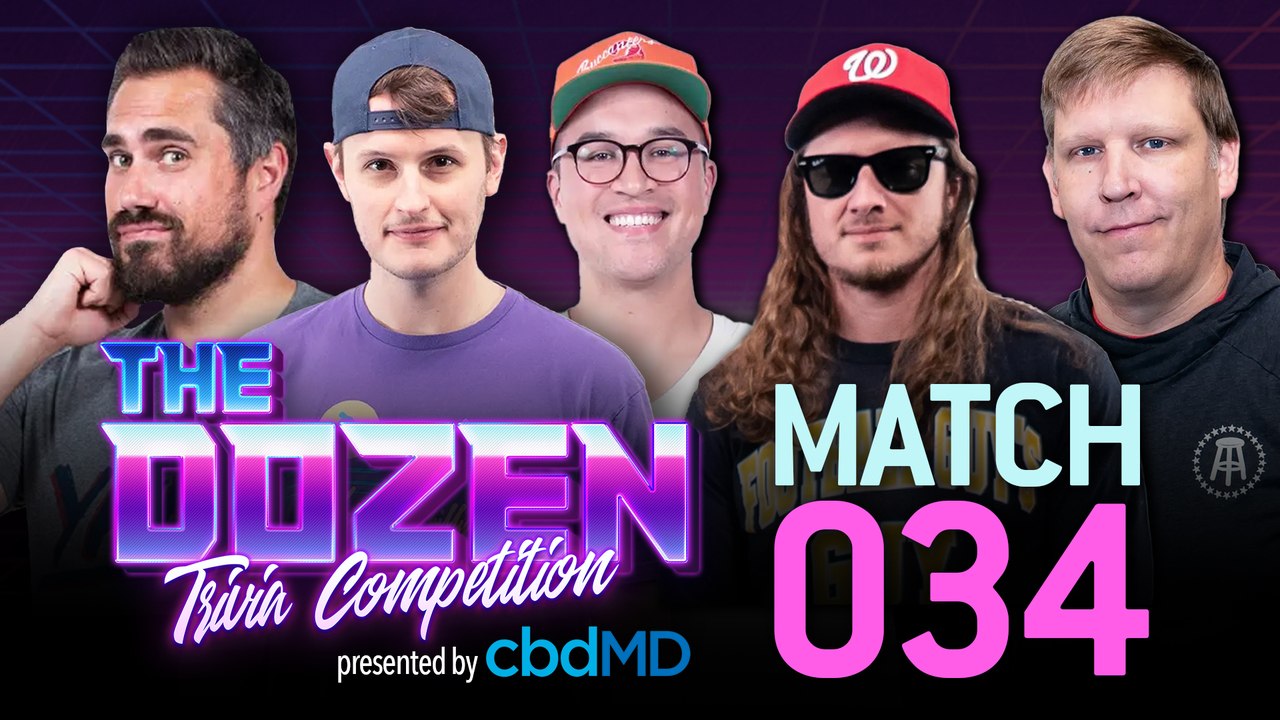 #1 Ranked Team Of Big Cat, Rone, Cheah Return For Trivia (The Dozen presented by cbdMD: Episode 034)