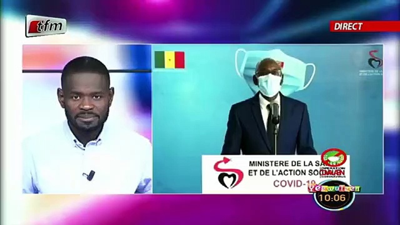 Situation de la Covid-19 au Sénégal de ce Mercredi 13 Aout 2020