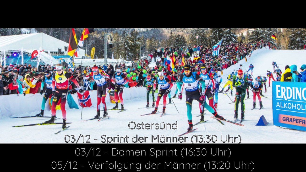 Biathlon der Kalender für die Saison 2020 - 2021