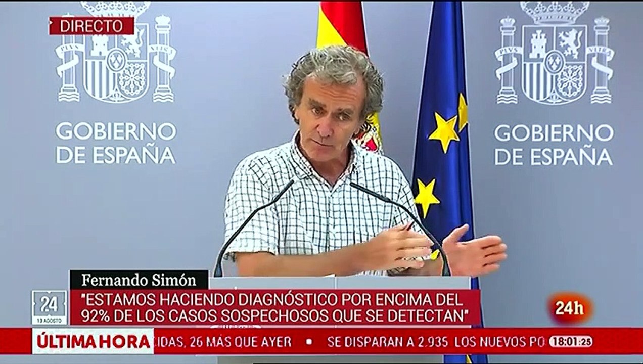 Fernando Simón anuncia que la Comunidad de Madrid es la región con más pacientes hospitalizados