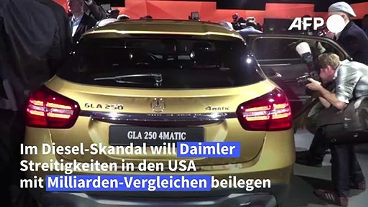 Diesel-Skandal: Daimler schließt in den USA Milliarden-Vergleiche