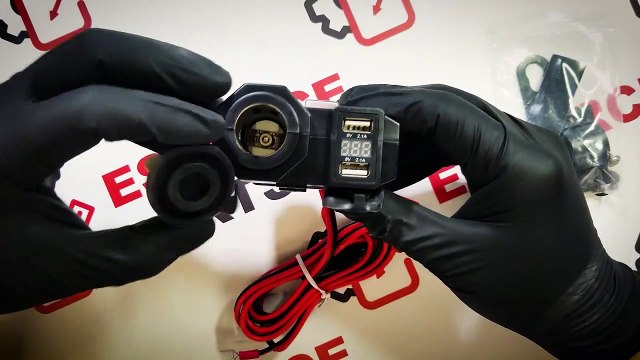 Motorcycle POWER Adapter Charger & Dual USB Output with Ligher Socket