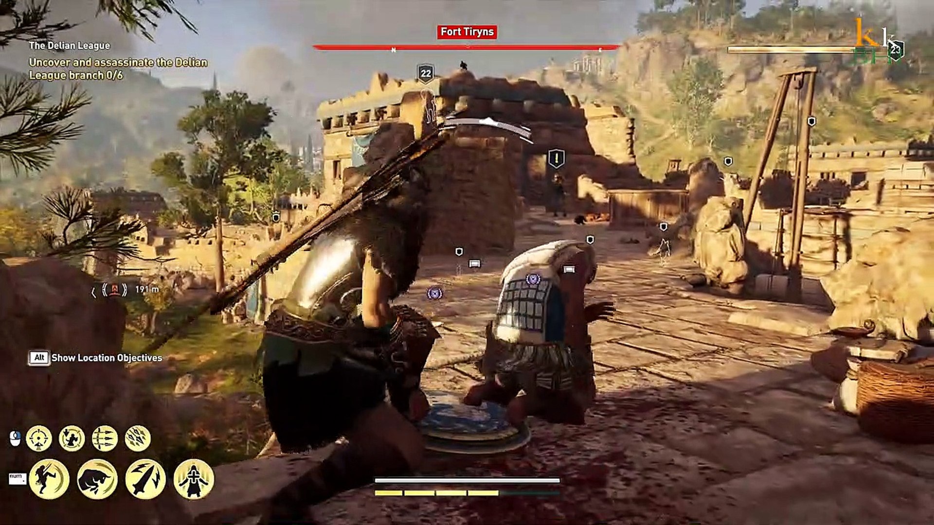 ⁣Assassins Creed Odyssey gameplay part fort tiryns