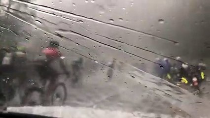 Cyclisme : un orage de grêle s’abat sur le peloton du Dauphiné Libéré