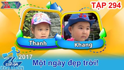 CON ĐÃ LỚN KHÔN | Tập 294 FULL | Thúy Hạnh ngất ngây vì hai bé 5 tuổi đáng yêu mê ăn kem | 180317