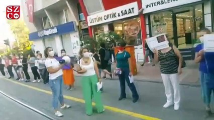 Kadınlar, İstanbul Sözleşmesi’nin uygulanması için zincir oluşturdu