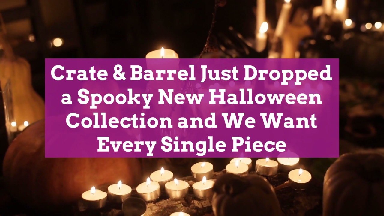 Crate & Barrel Just Dropped a Spooky New Halloween Collection and We Want Every Single Piece