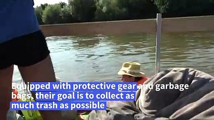 Rowing while dredging waste: Hungarian race in green mode