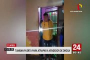 Tumbes: Policía interviene a sujeto que vendía droga a un asentamiento humano