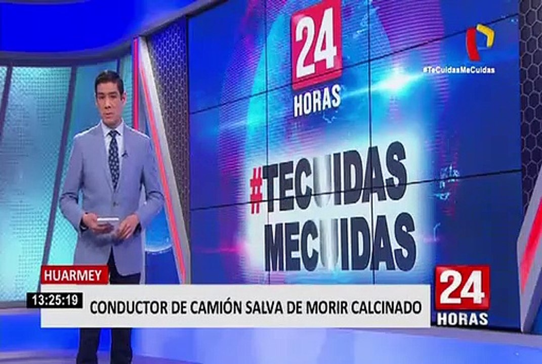Huarmey: conductor se salva de morir quemado tras impacto de dos trailers