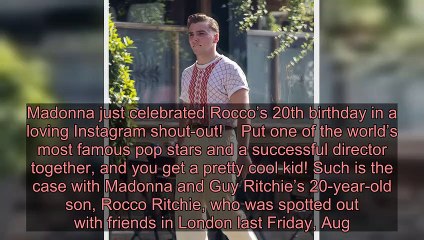 Madonna’s Son, Rocco, 20, Looks Just Like Dad Guy Ritchie While Out And About In London — See Pic