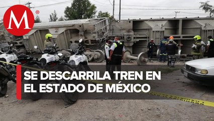 Se descarrila tren en los límites de Neza y Chimalhuacán