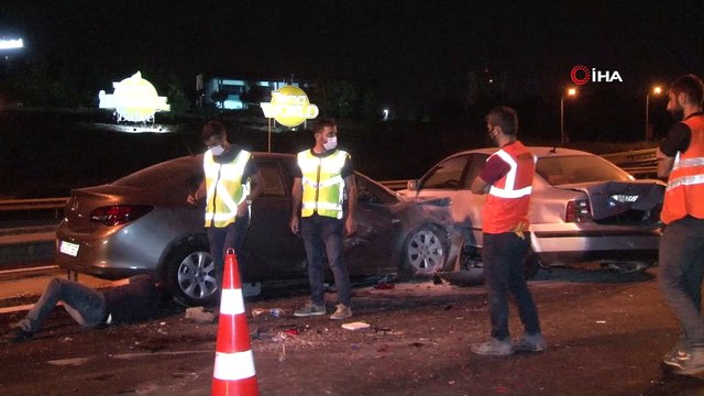 TEM’de zincirleme trafik kazası: 2 yaralı