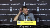 Bruins Goalie Tuukka Rask Reacts To Game 2 Loss To Hurricanes