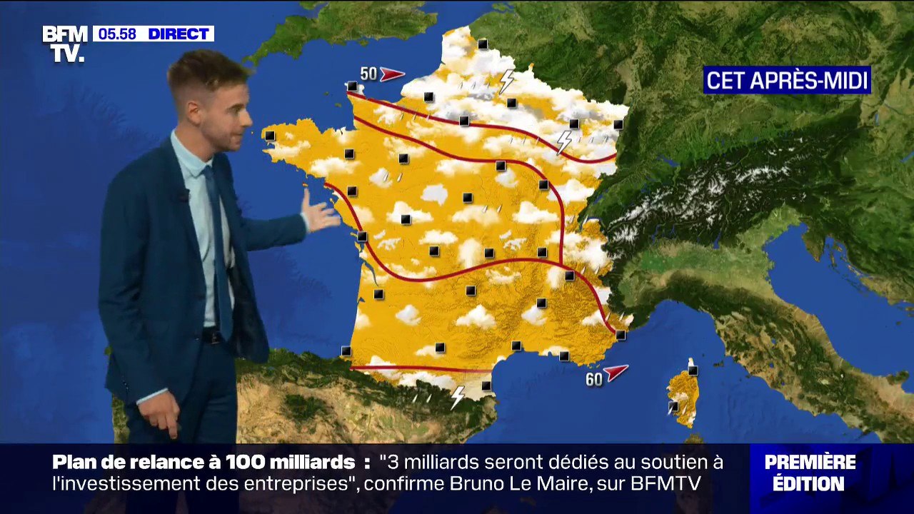 Des nuages et des averses sur la moitié Nord, du soleil partout ailleurs ce vendredi