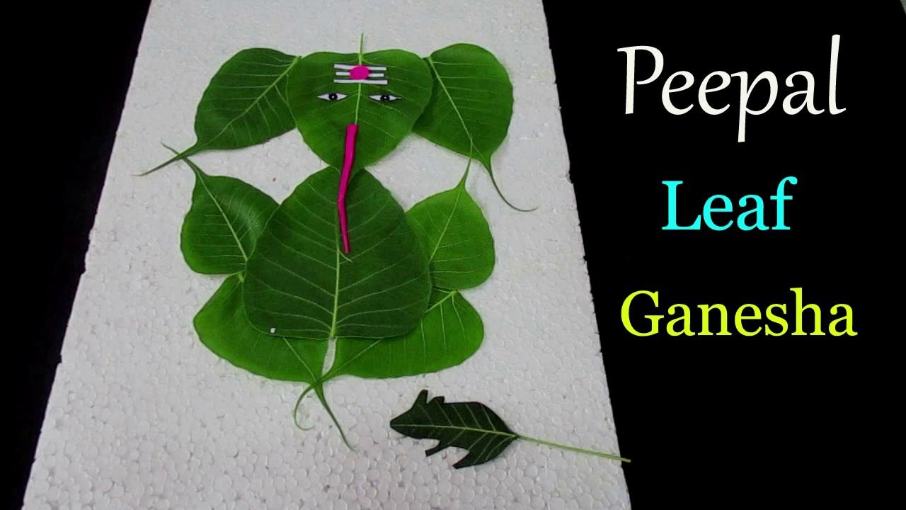 Peepal Leaf Ganesha | How to Make Ganesha At Home | Eco Friendly Ganesh ji | Ganesh Chaturthi Craft Ideas | Ganesh Chaturthi 2020
