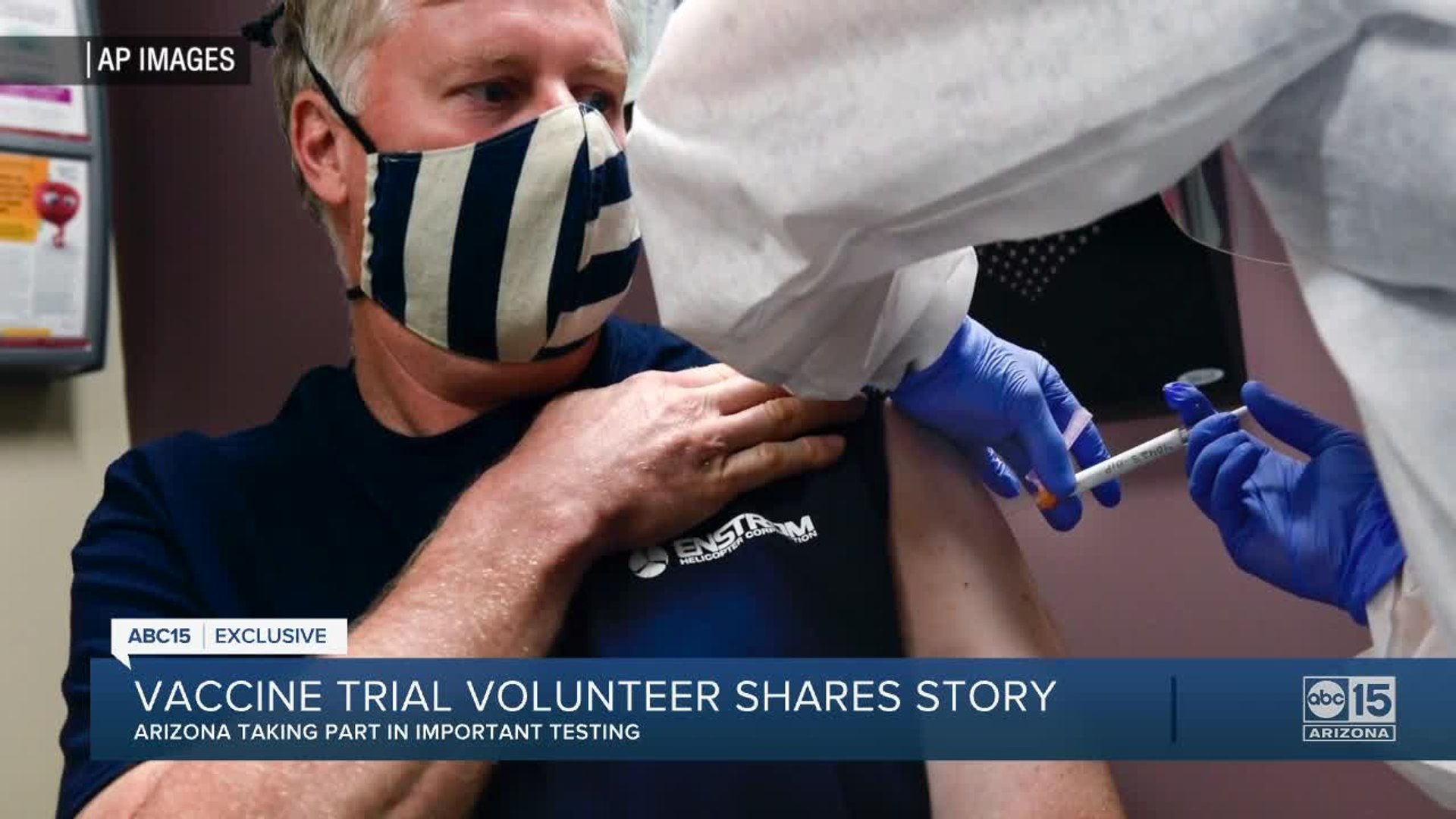 ⁣Vaccine trial volunteer shares story