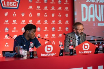 "Je veux devenir meilleur ici" - Jonathan David face aux médias