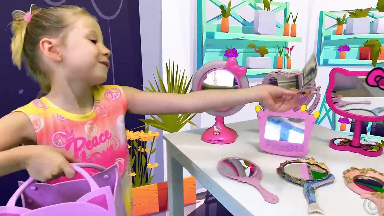 Nastya and the bedtime story about the magic mirror