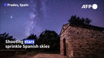 Perseid meteor shower fills Spanish sky