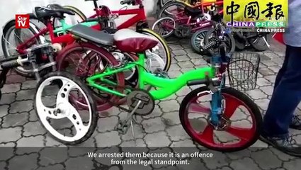 Police detain 22 teenage cyclists for illegal gathering in Johor