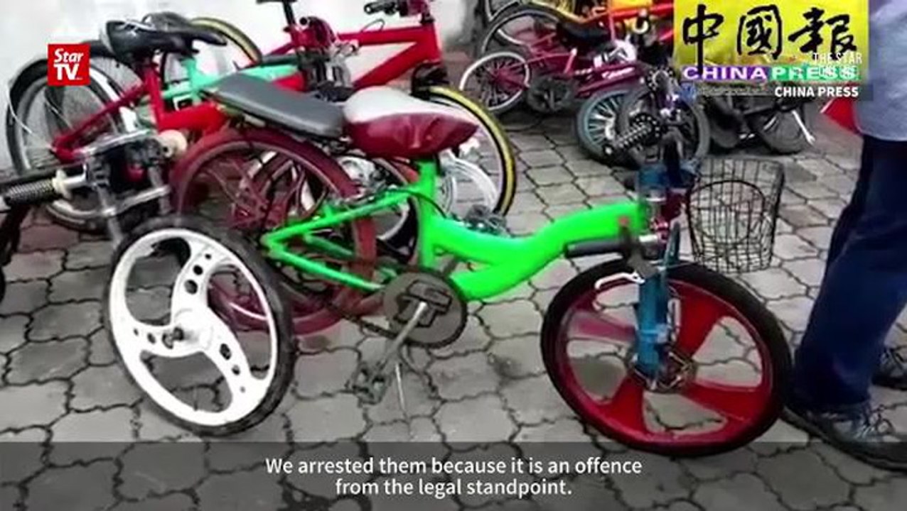 Police detain 22 teenage cyclists for illegal gathering in Johor